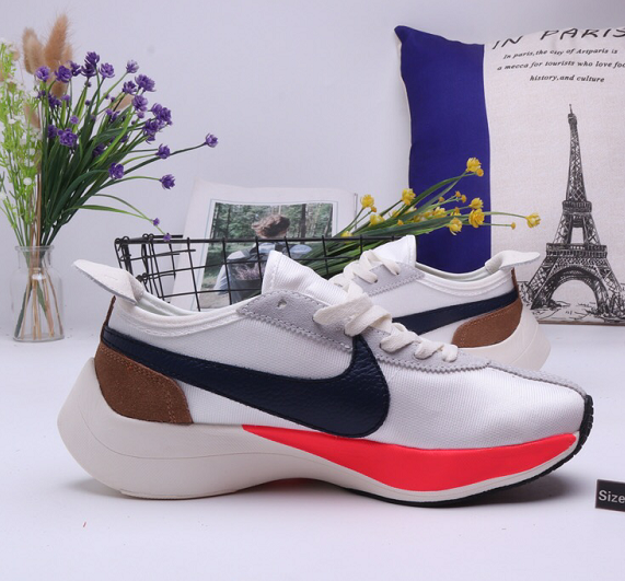 2020 Nike Moon Racer White Blue Red Brown Running Shoes